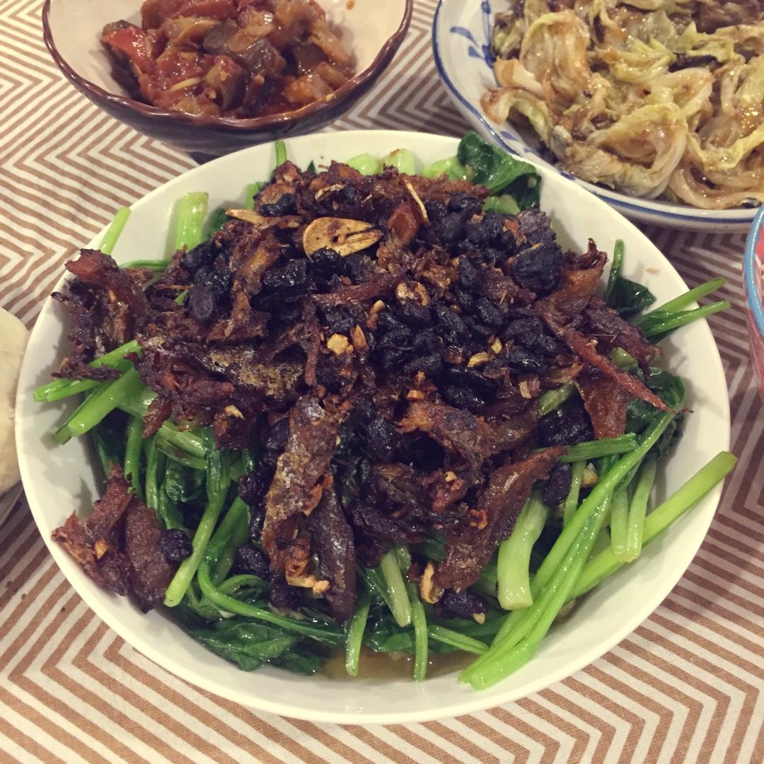 豆豉鲮鱼油麦菜