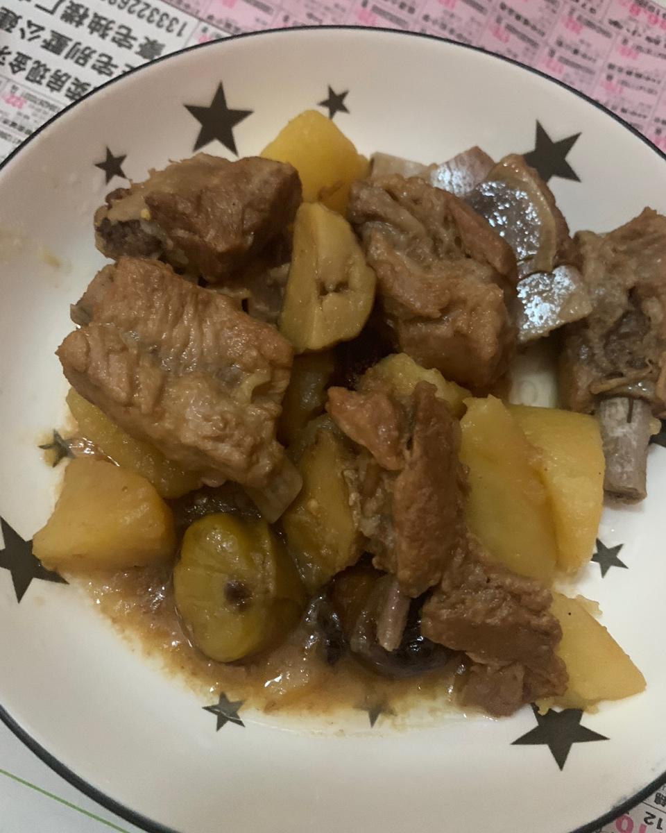 土豆炖排骨