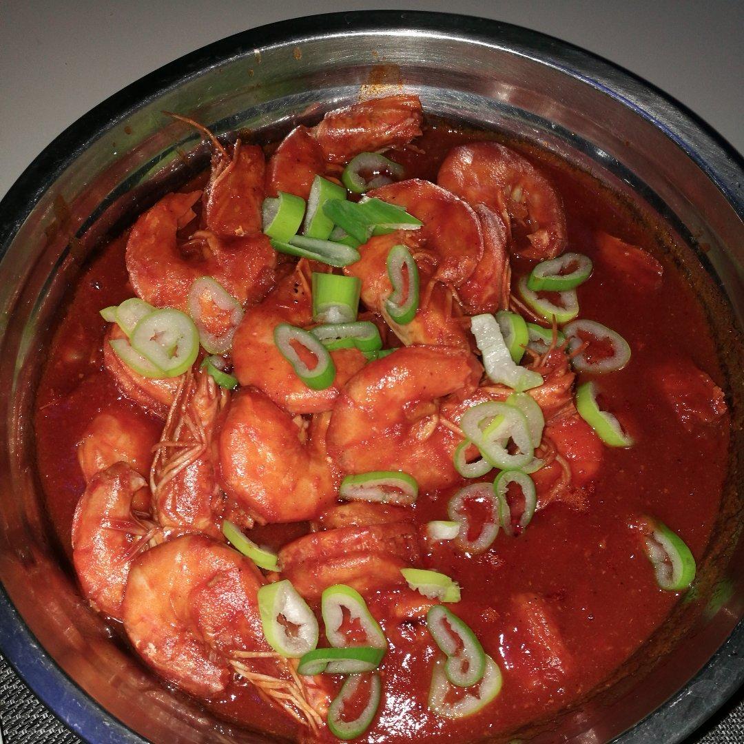 黄晓明茄汁大虾－中餐厅