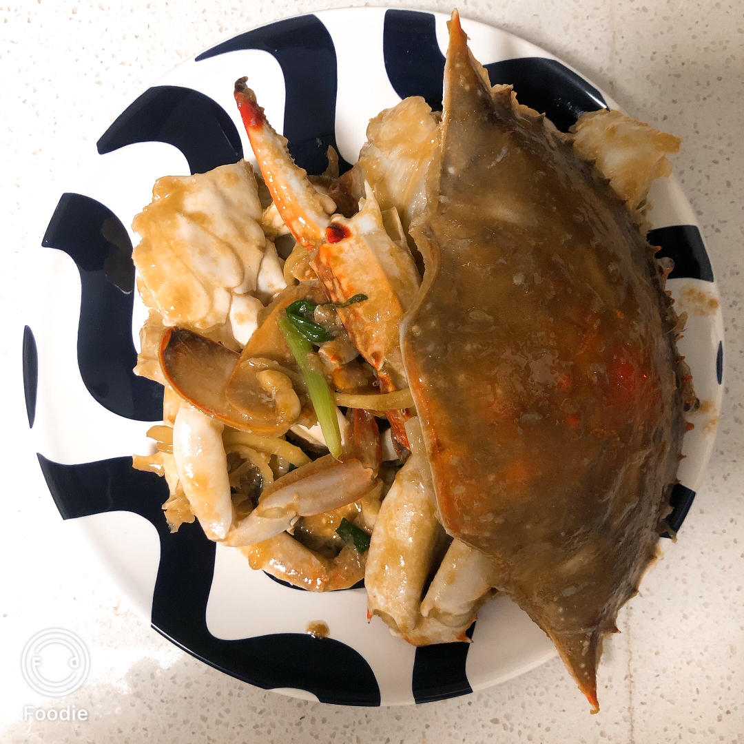 姜葱炒梭子蟹