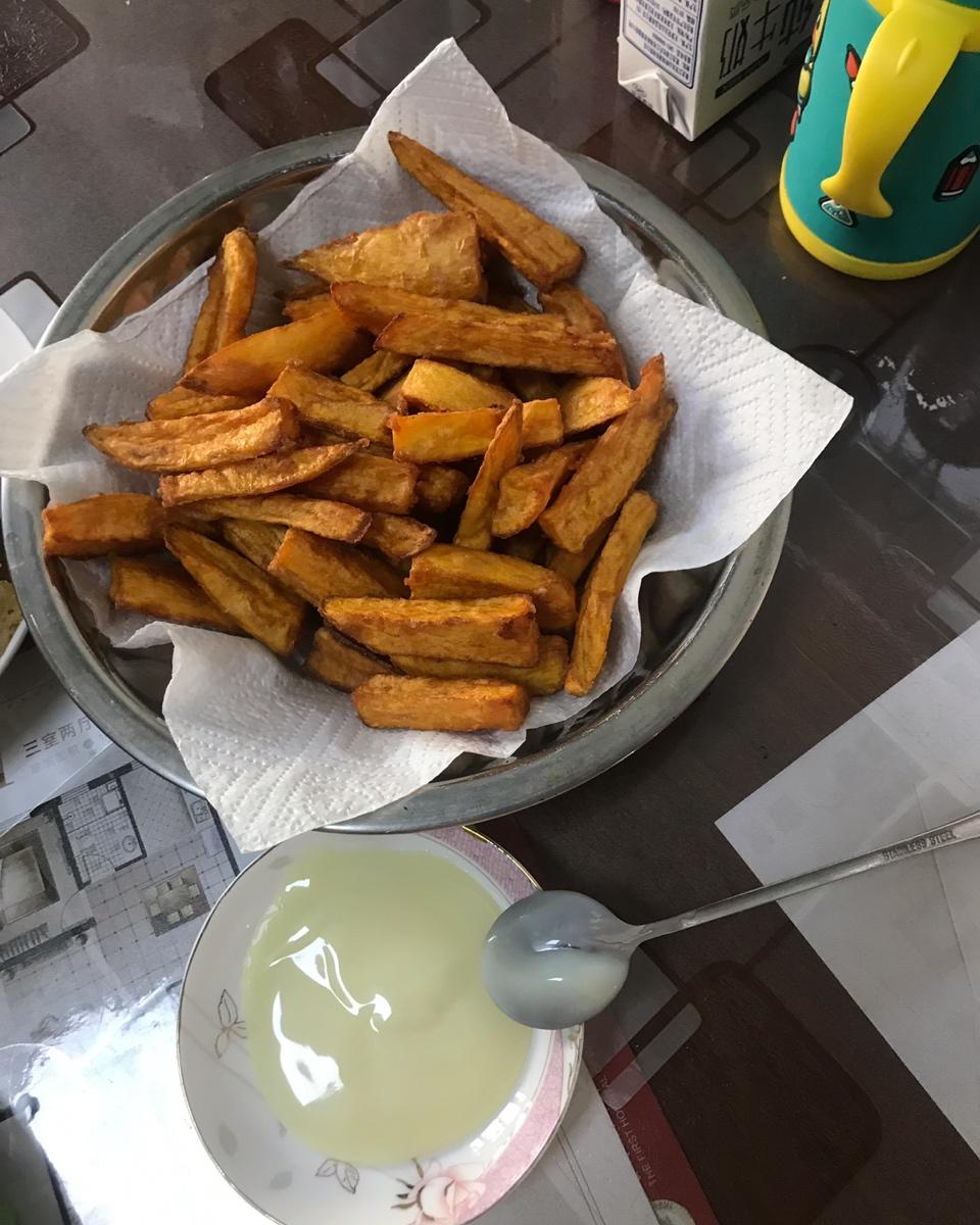 自制炸红薯条（比外边卖的更好吃）