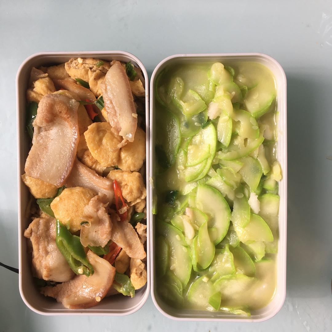 油豆腐炒肉