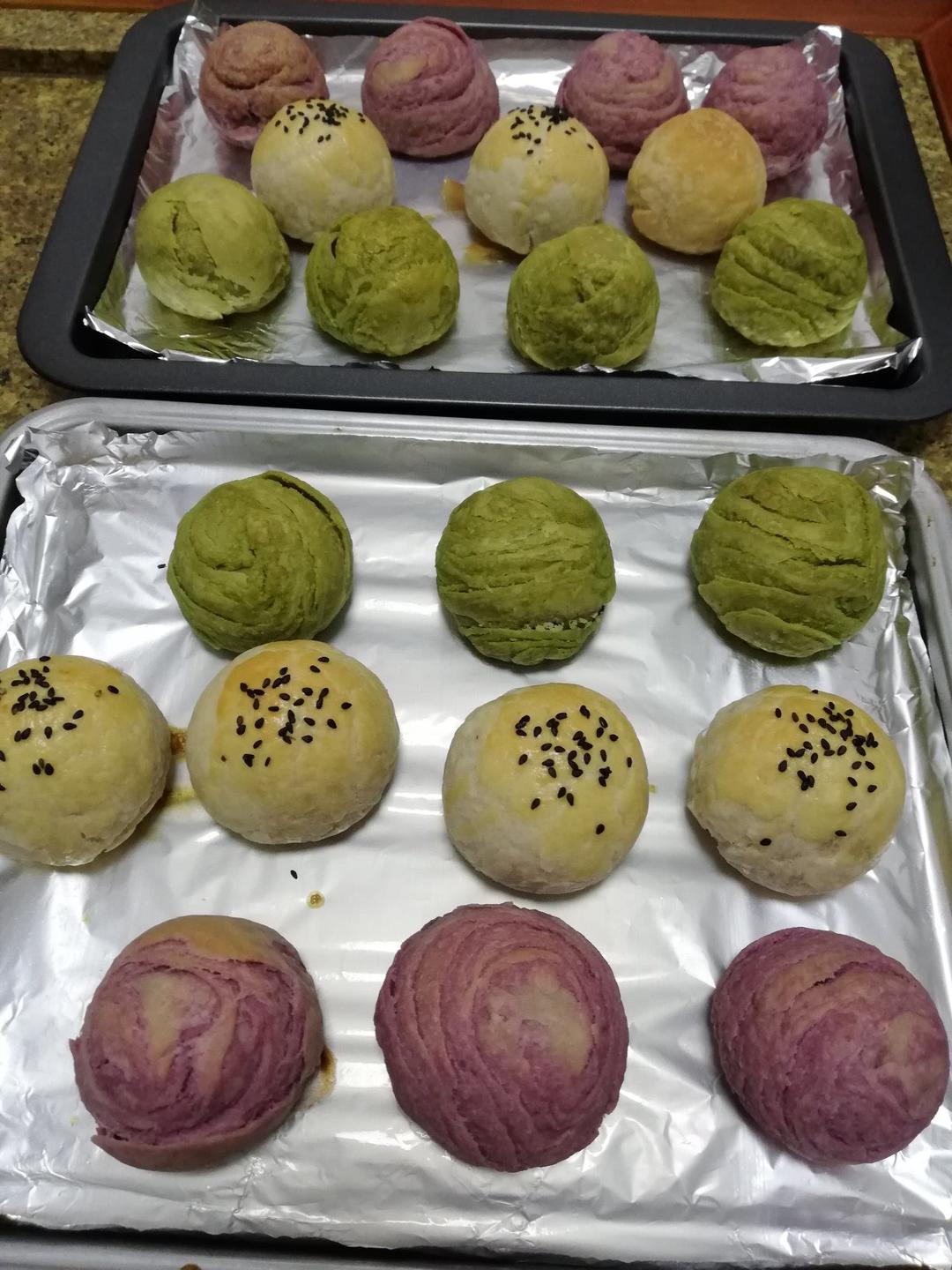 花开富贵之四种口味的椰蓉开口酥