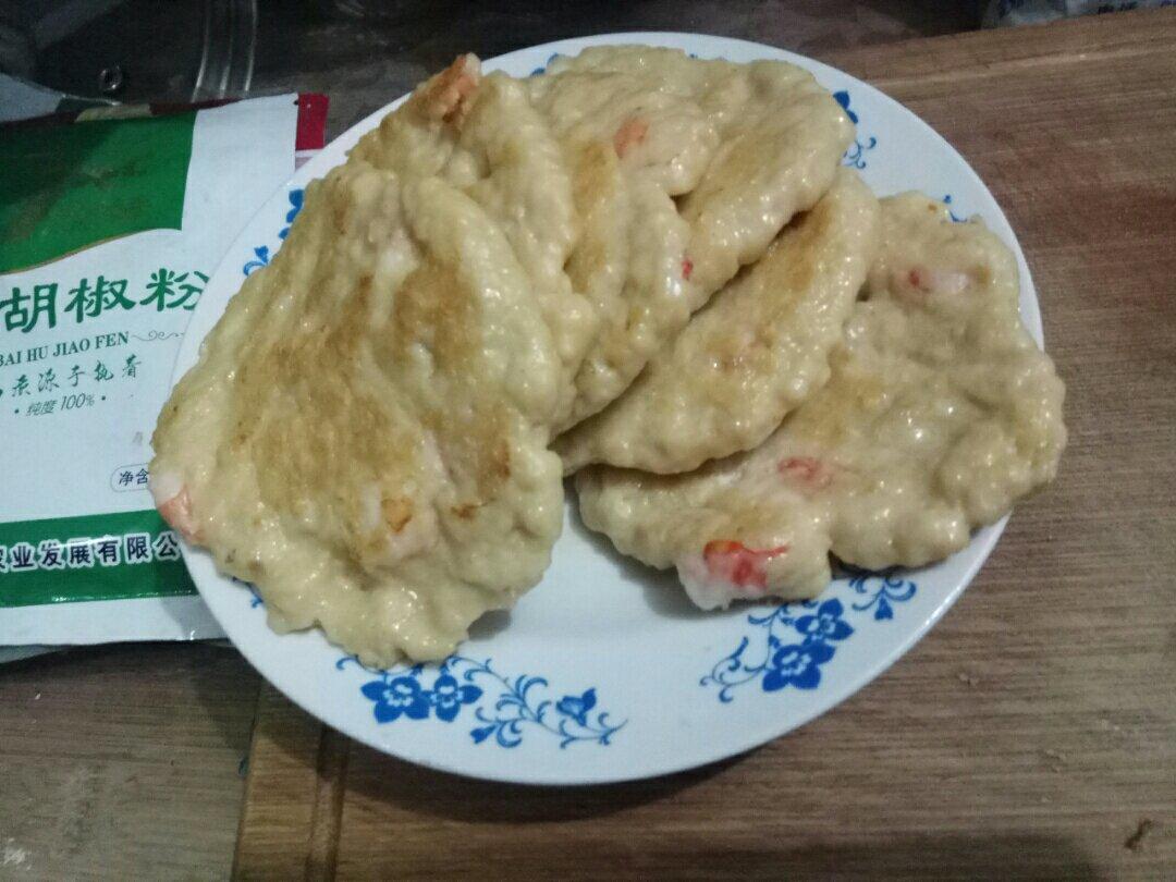 鲜虾芭莎鸡肉饼