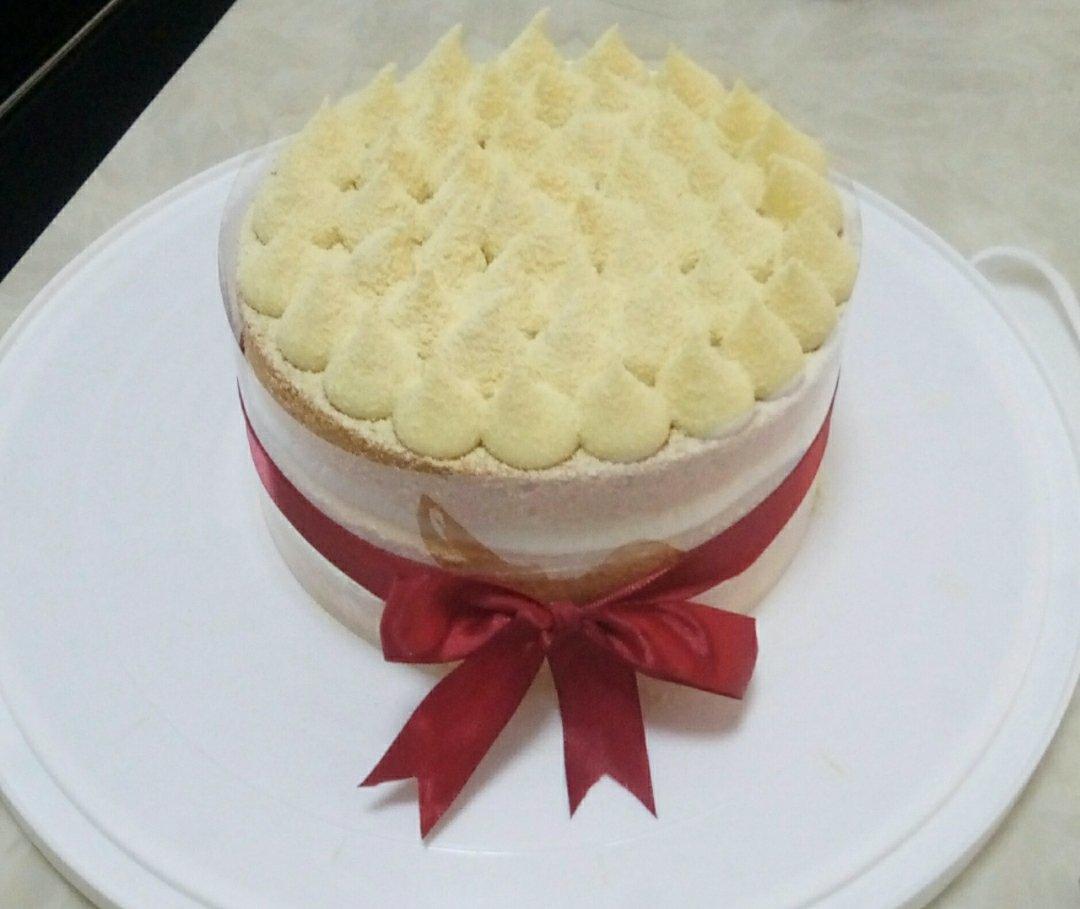 湿润柔软的豆浆戚风（加高四寸）