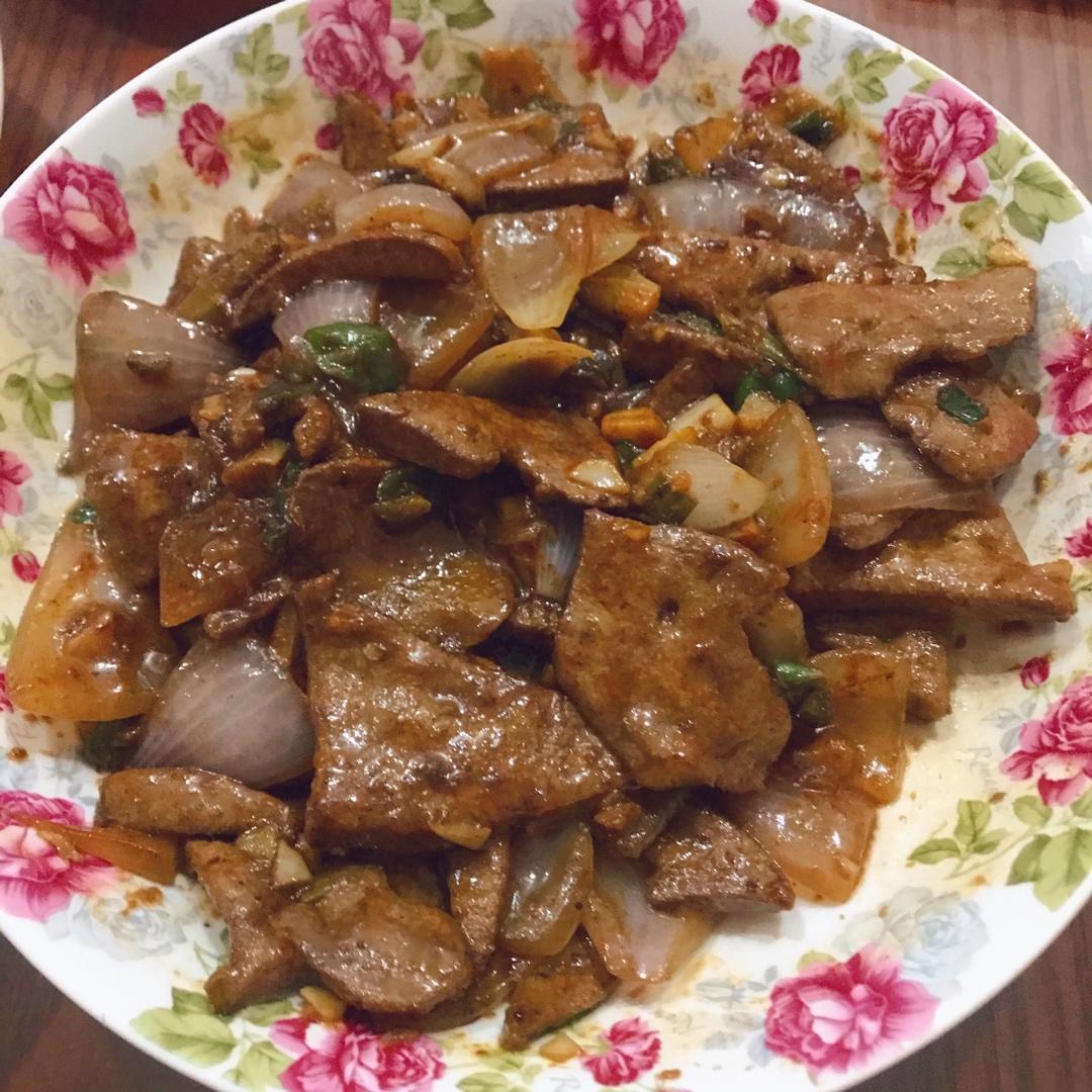 爽滑鲜嫩的【爆炒猪肝】不柴不粉无腥味！
