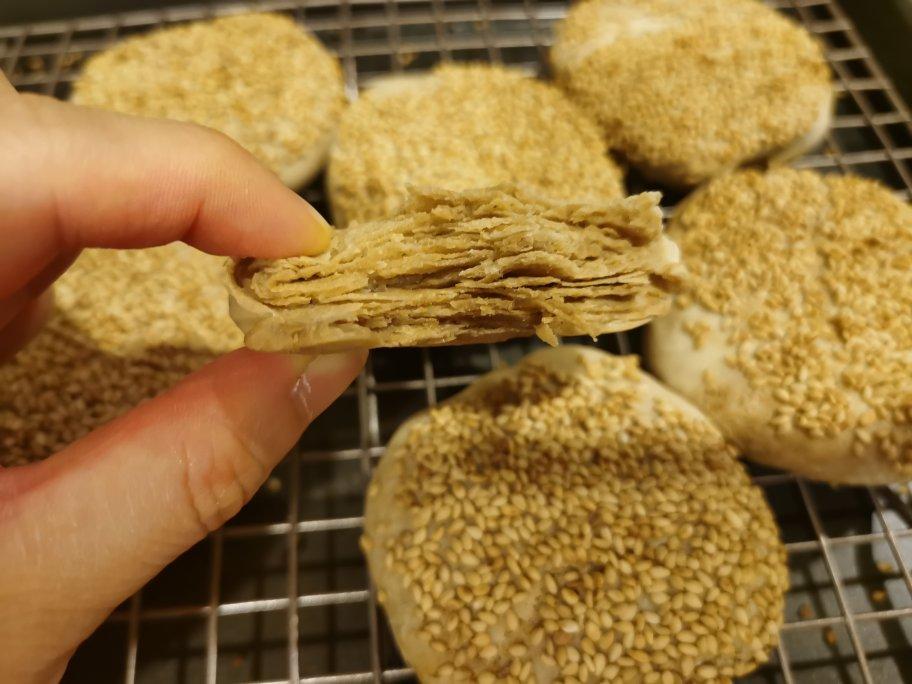 千层麻酱烧饼