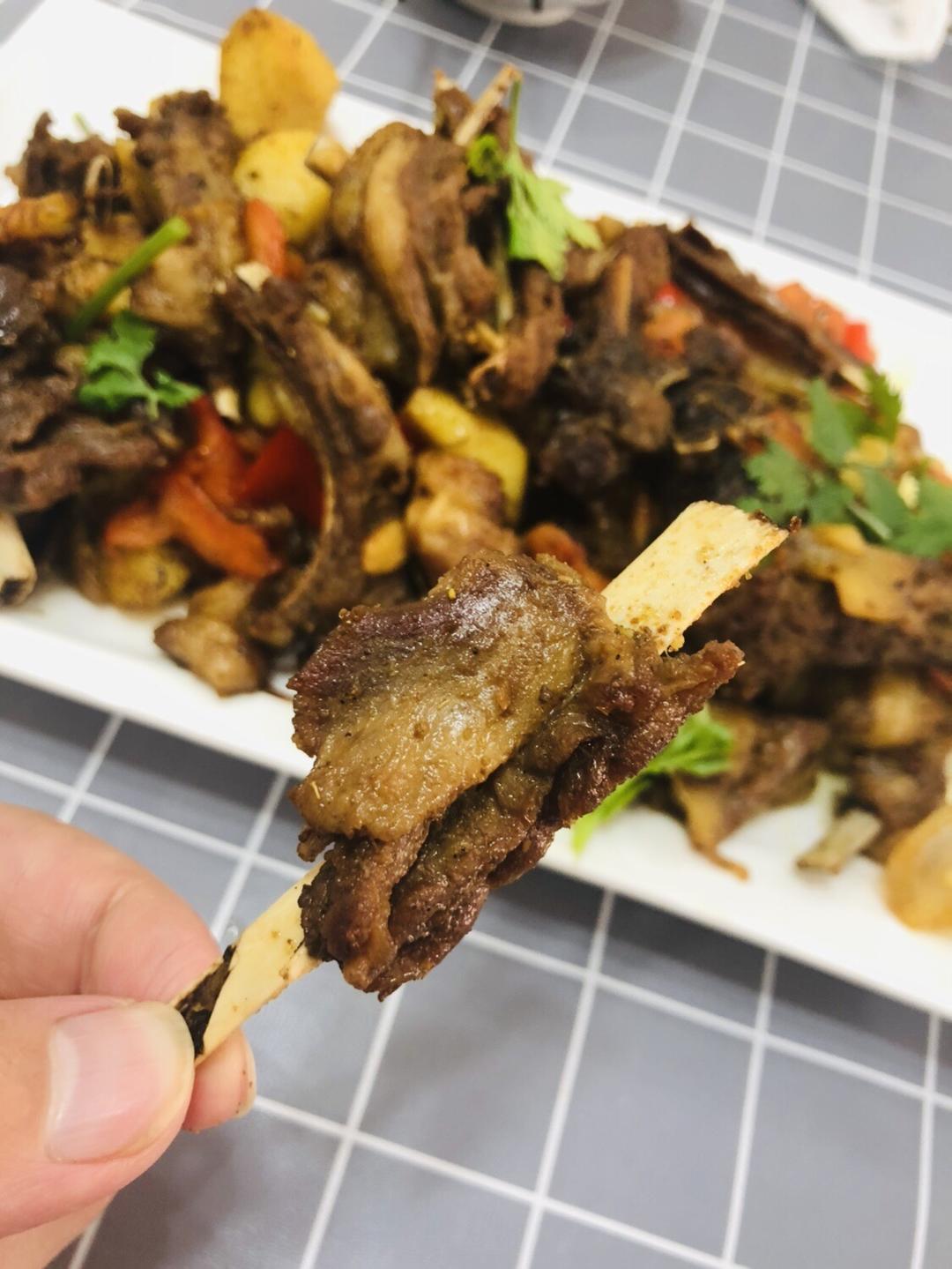 坑锅羊排的做法