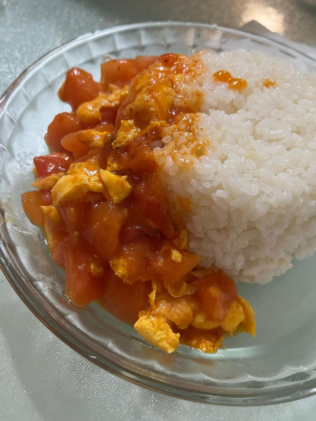 番茄鸡蛋盖浇饭