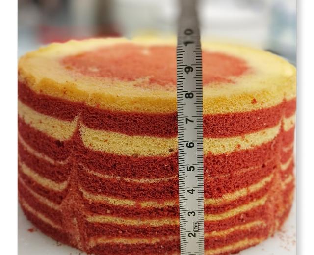 斑马纹戚风蛋糕6寸加高的做法