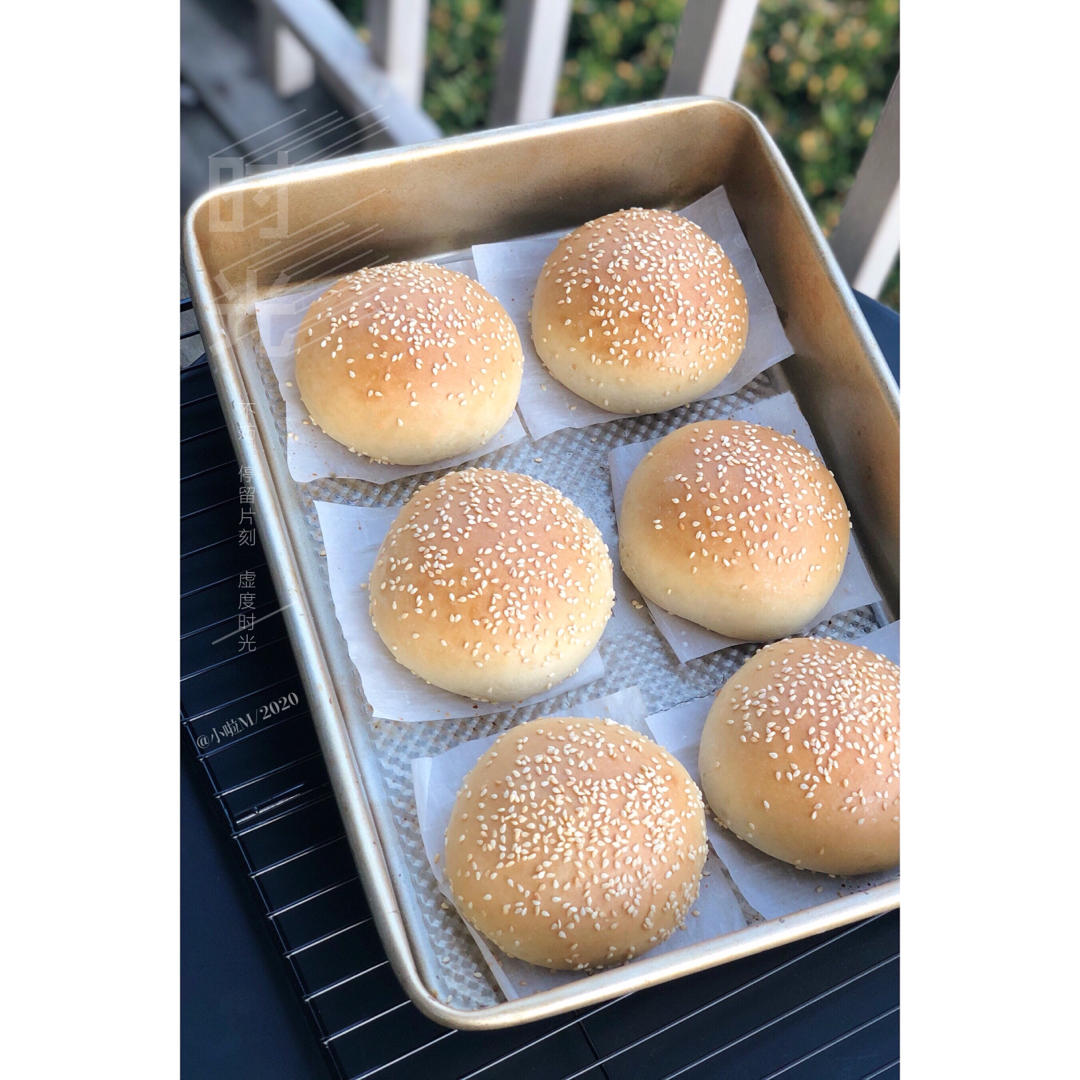 四种口味汉堡胚