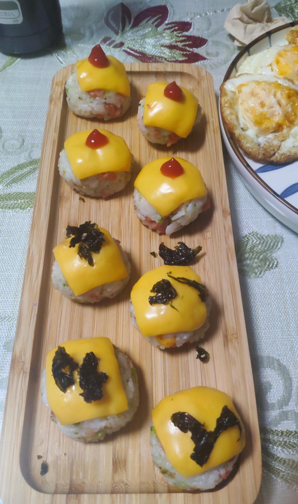 芝士就是力量【芝士肉松小饭团】