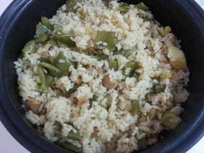 土豆豆角焖饭