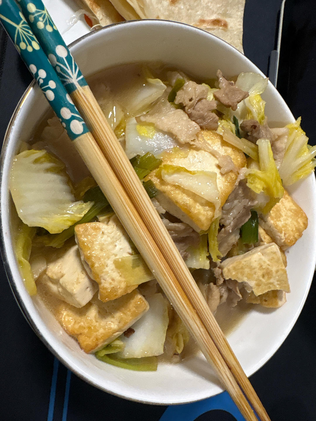 五花肉白菜烧豆腐