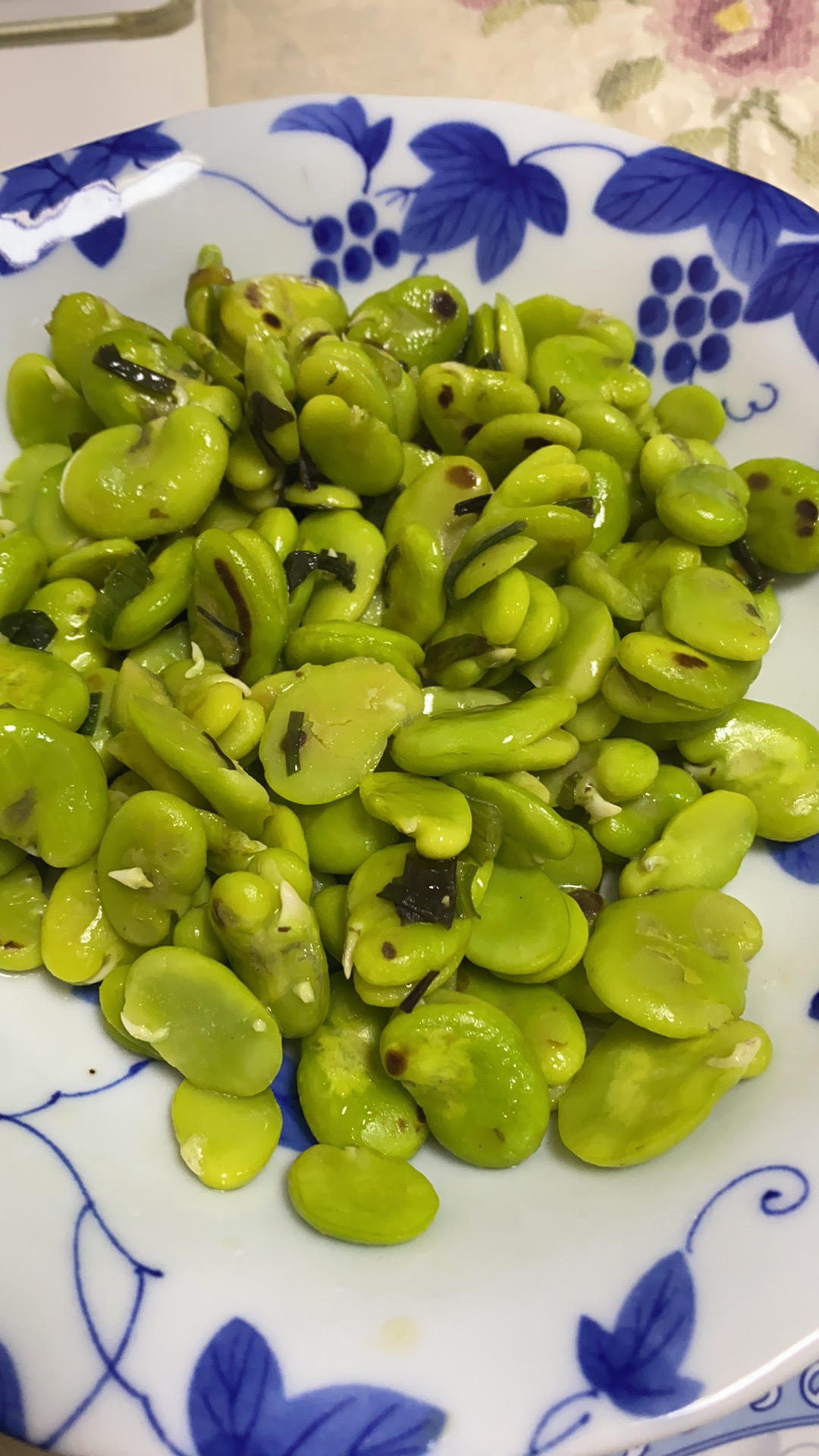 无比鲜美的葱油蚕豆