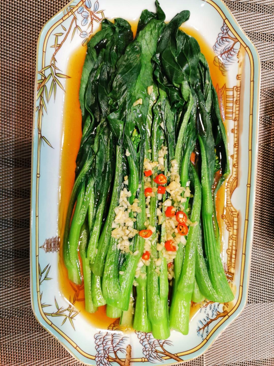 快手菜：白灼菜心