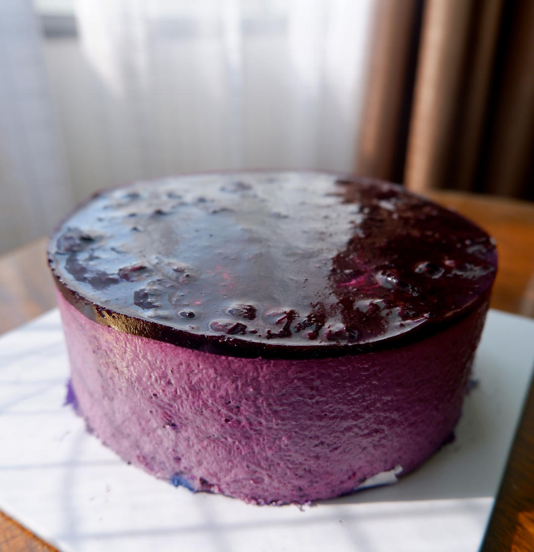 多重口感🫐蓝莓冻芝士慕斯蛋糕｜切块蛋糕
