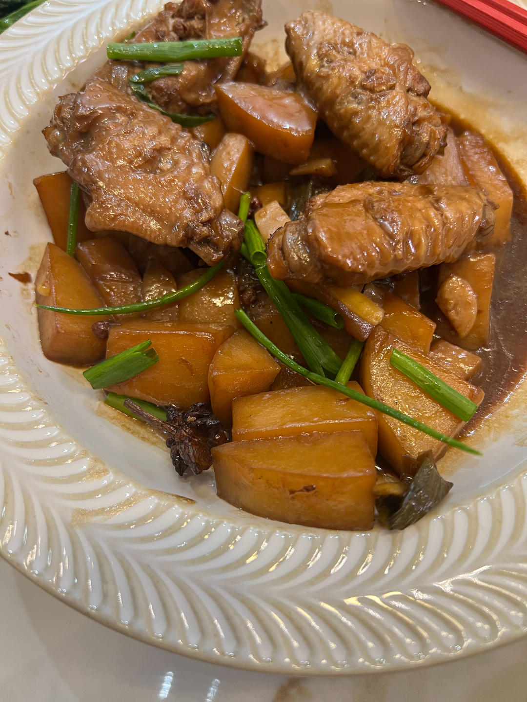 土豆炖鸡翅（快手零失败）