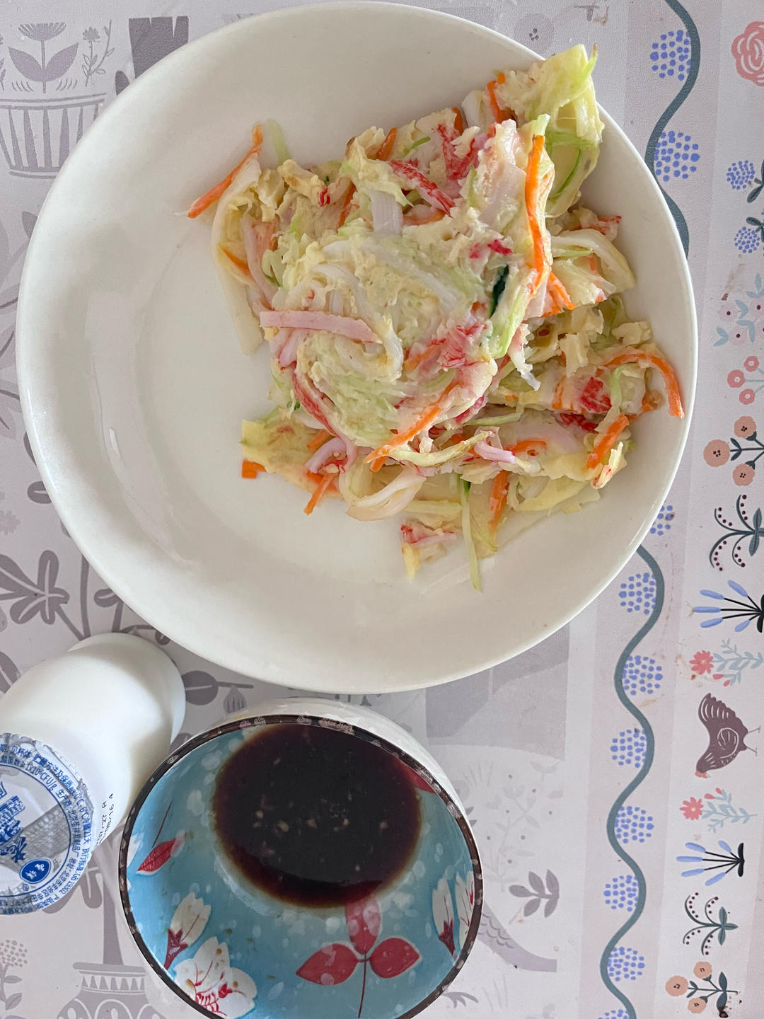 黄瓜蟹柳杂粮饼