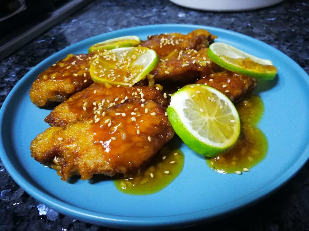 柠檬蜂蜜脆鸡翅￨酥到掉渣
