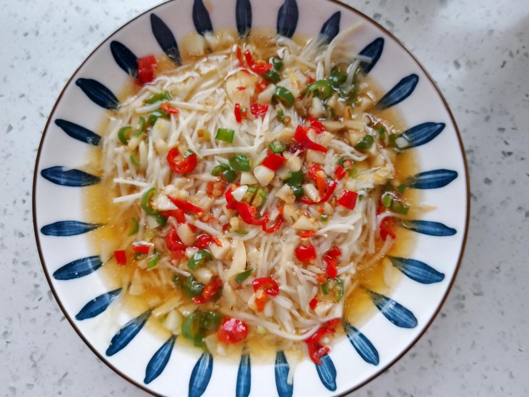 蒜蓉蒸金针菇