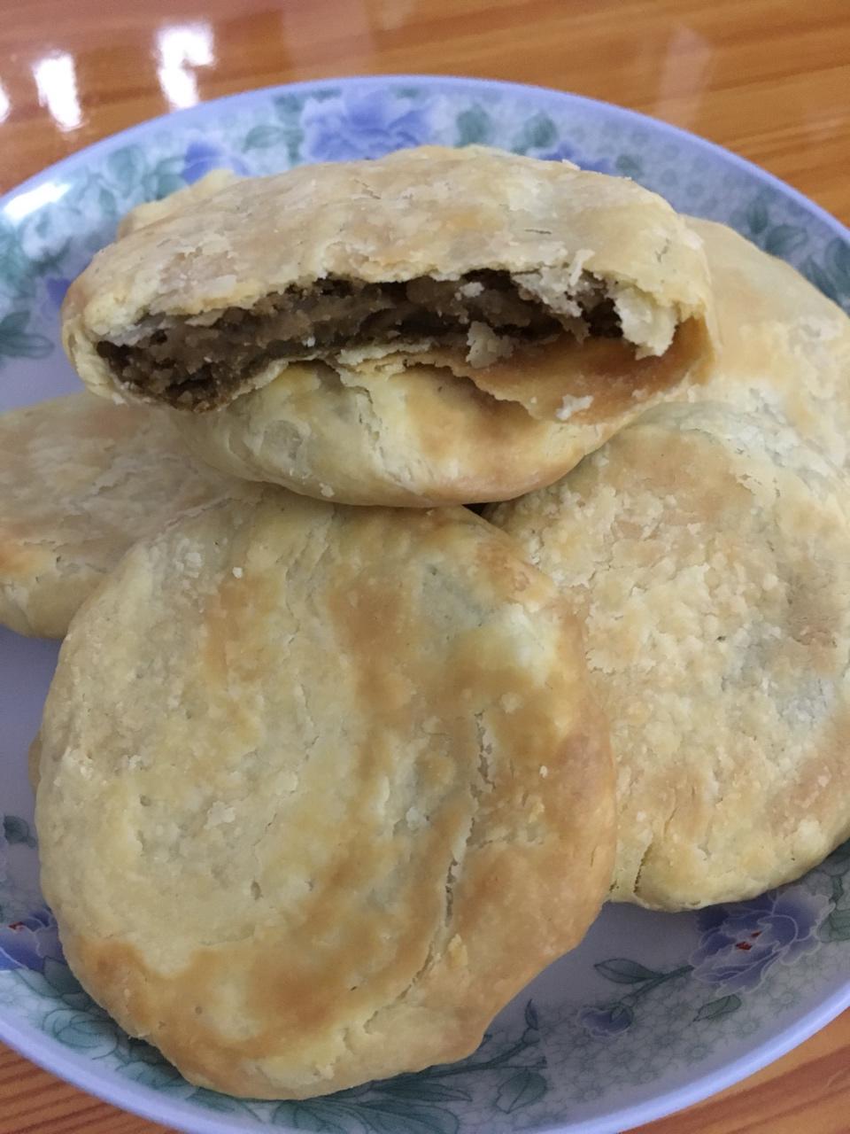 奶油绿豆金沙饼