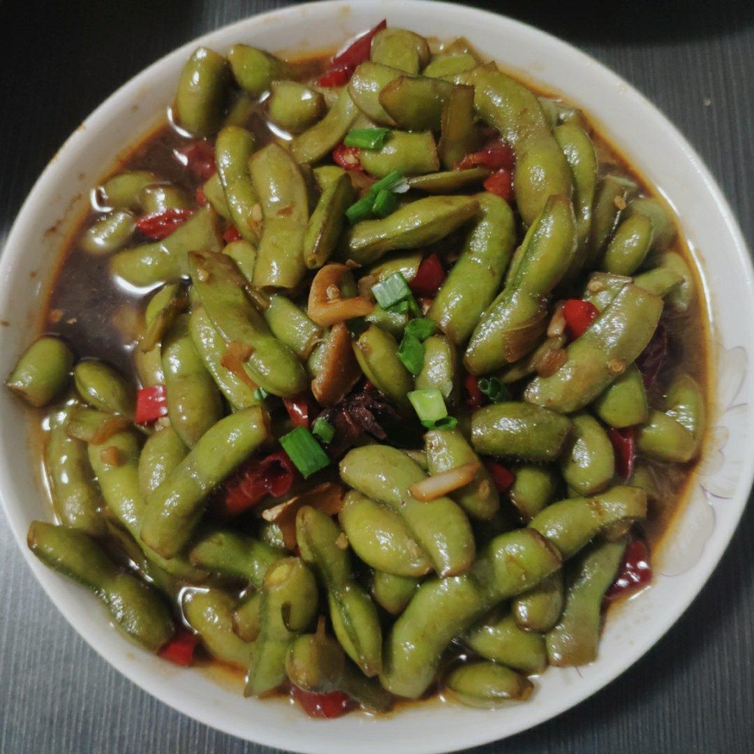 香辣煮毛豆.五香毛豆