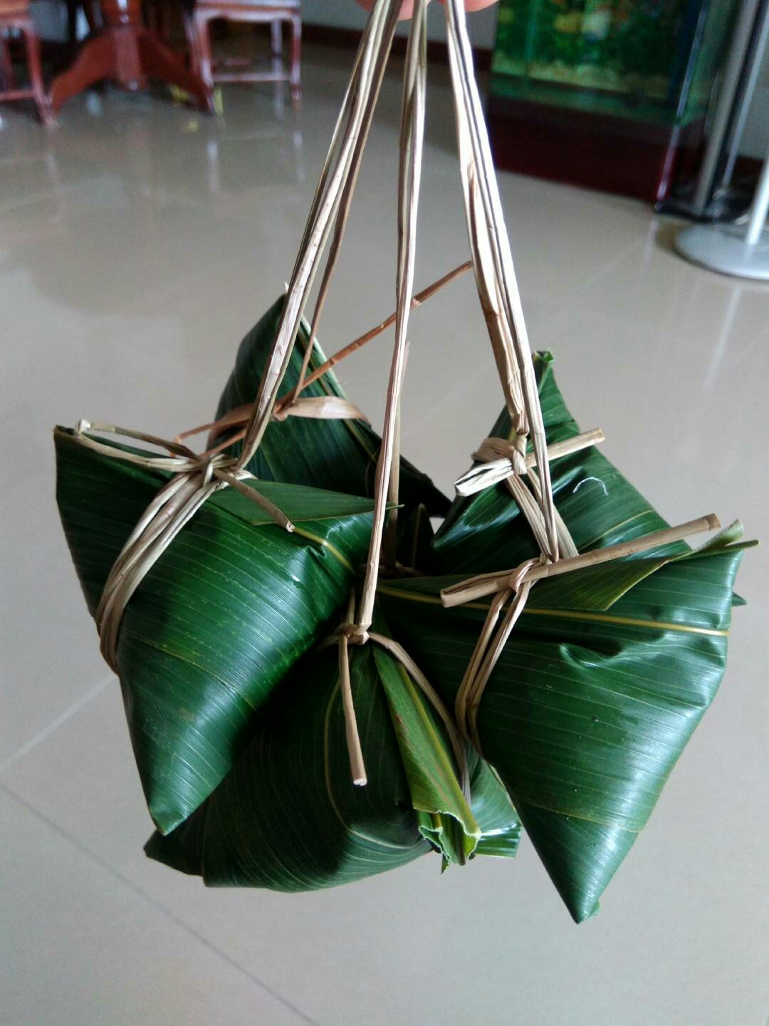 三角粽的包法