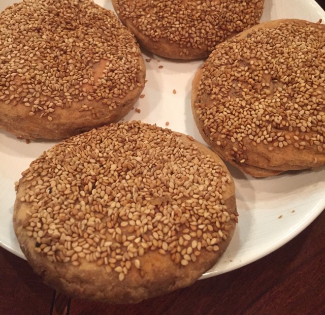 烤箱版麻酱烧饼