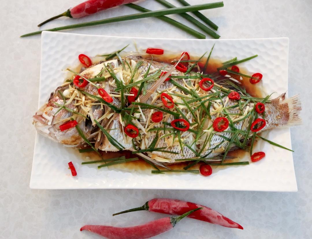 malteser麦提莎做的清蒸红鲷鱼