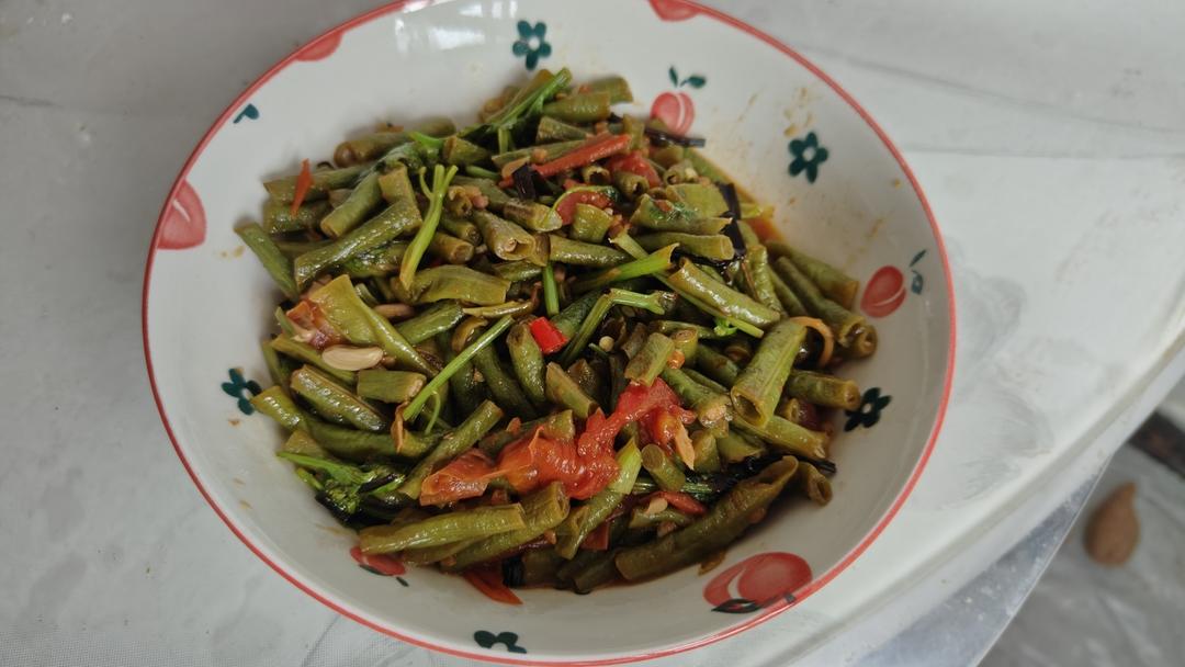 西红柿炒豆角