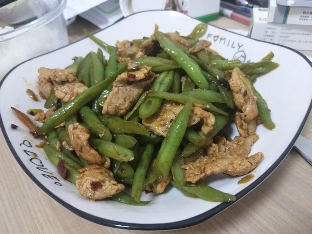 豆角炒肉