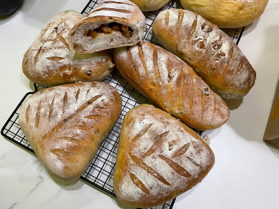 名店面包大公开-果香核桃欧包～原来核桃这么好吃！