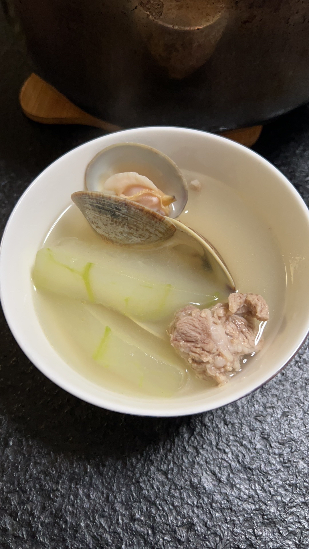 白贝冬瓜鲜味汤