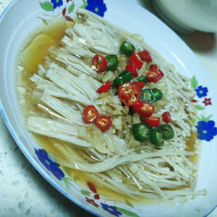 蒜蓉蒸金针菇