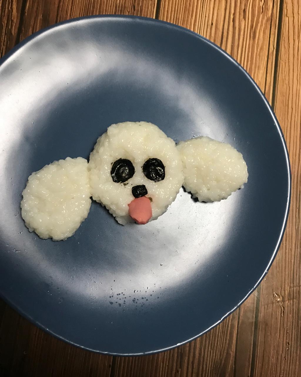 哄娃人气早餐【咸蛋黄肉松饭团】泰迪版-每天都是六一节