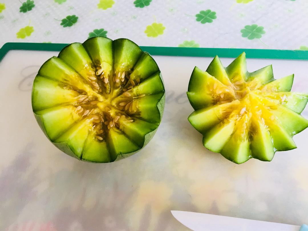 sp陌上花开做的甜瓜季甜瓜泥宝宝大人都爱吃