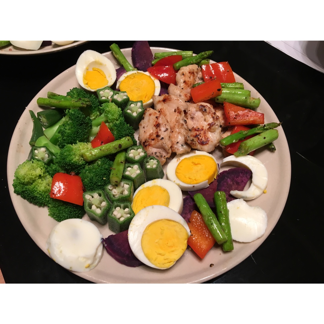 sunflower做的外国达人健身餐