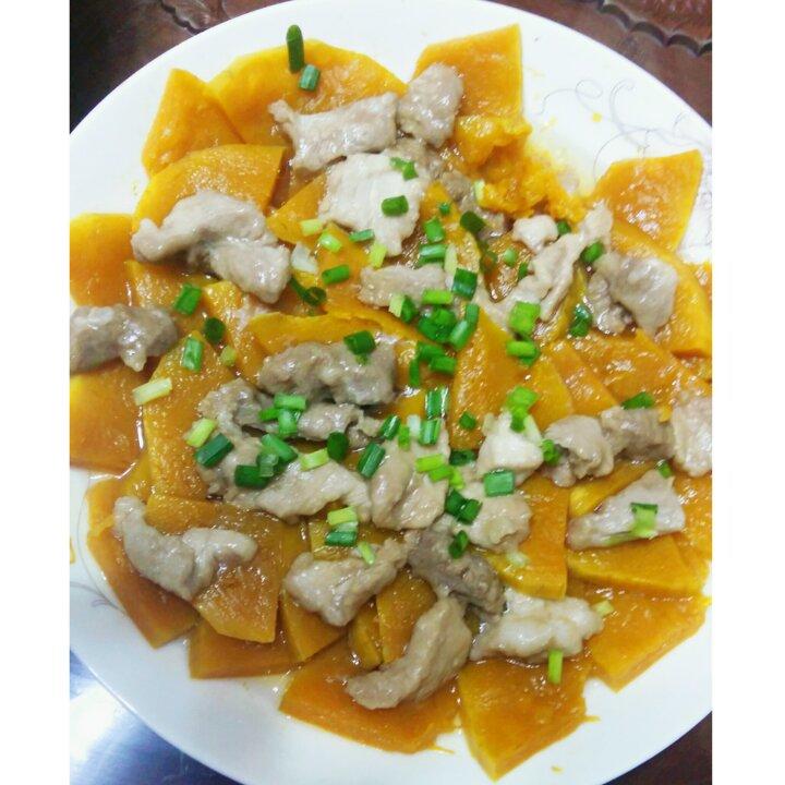 瘦肉蒸南瓜
