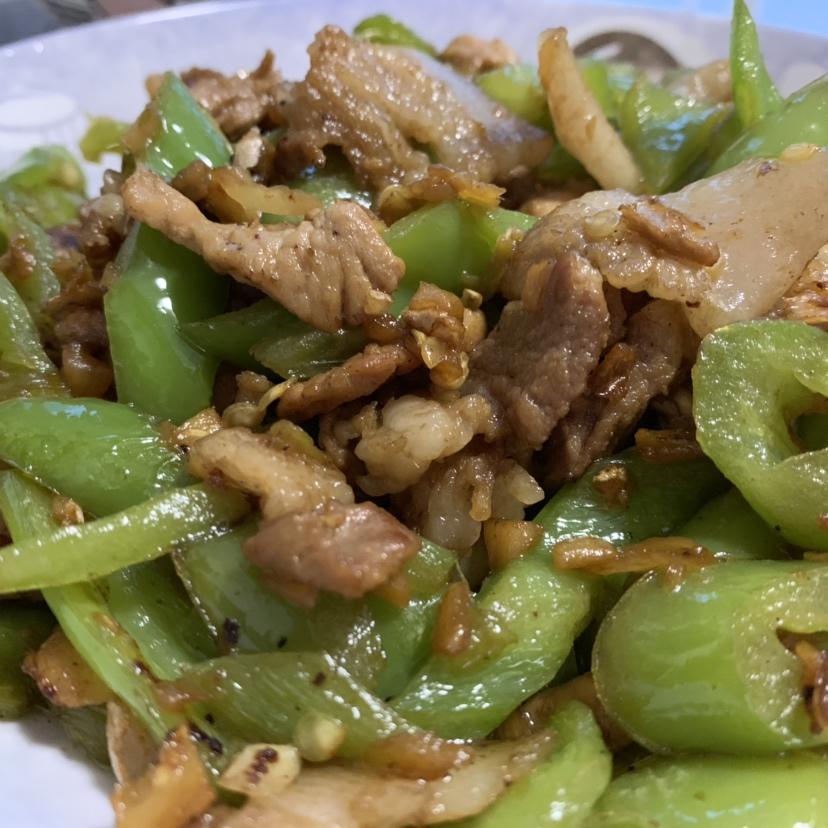 青椒炒肉片