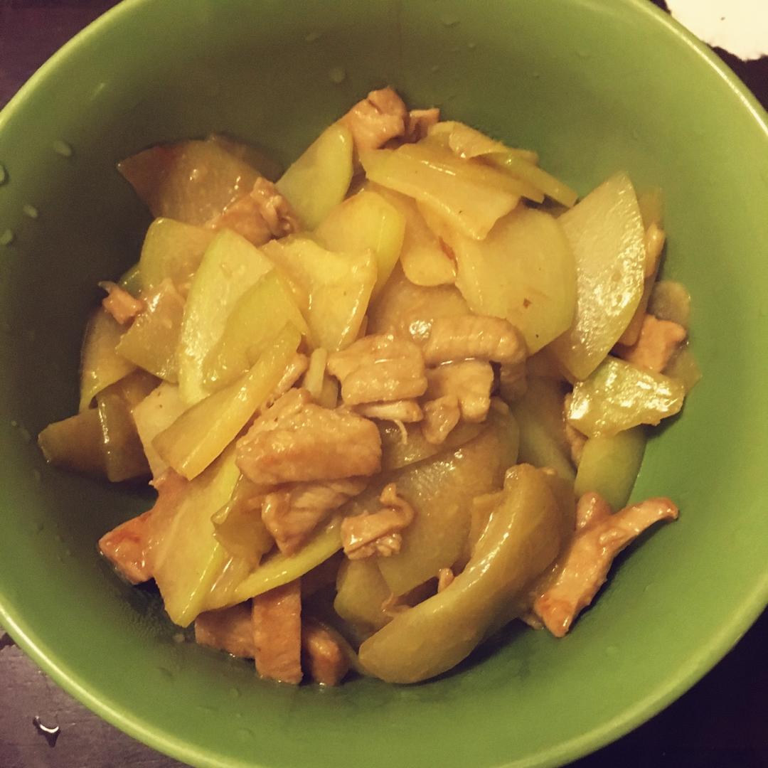 佛手瓜炒肉片