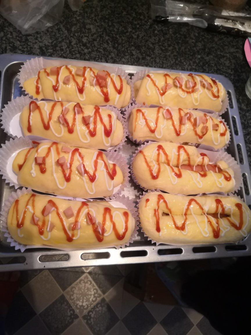 香葱火腿肉松面包