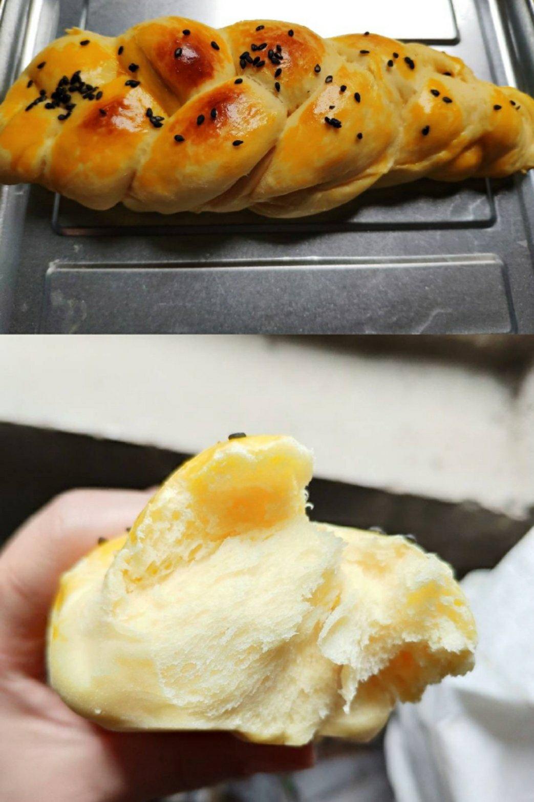 酸奶辫子面包（一次发酵）