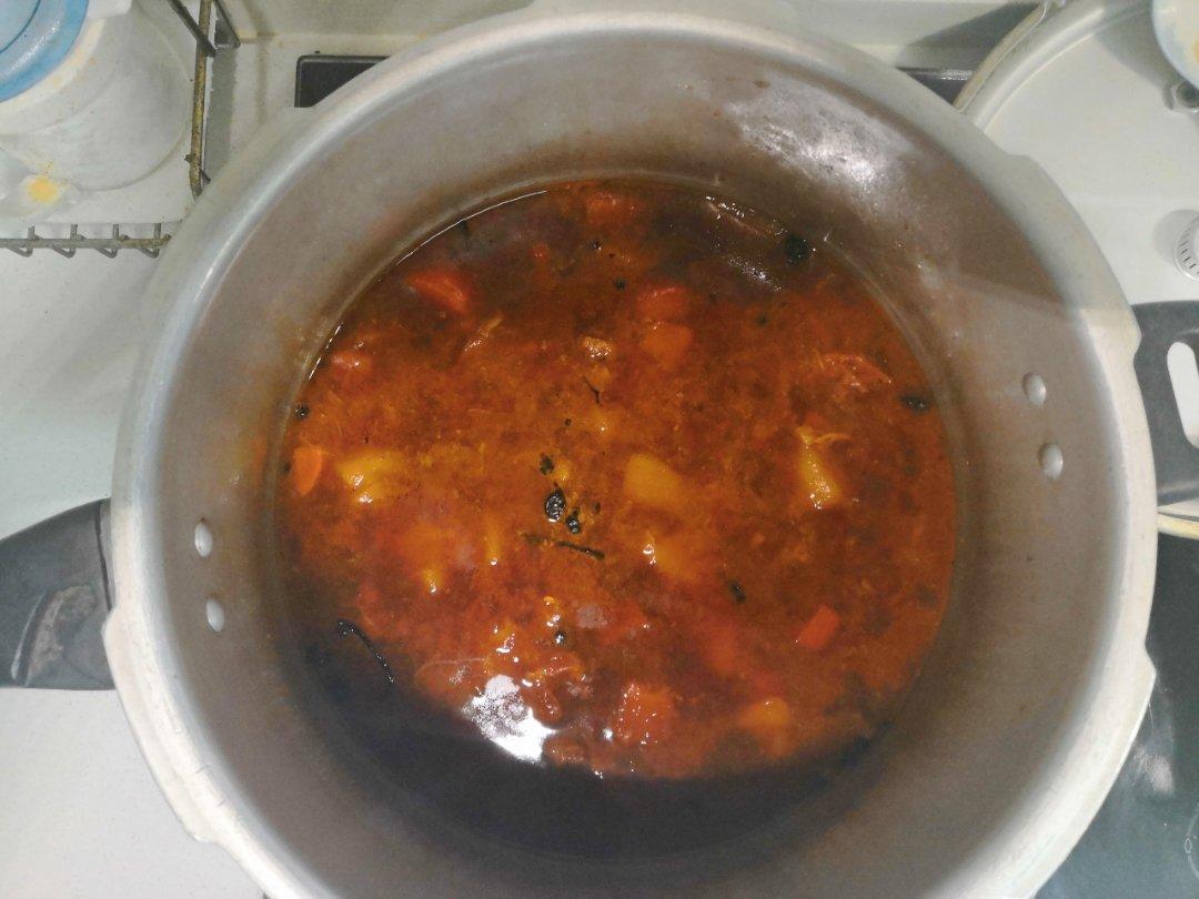 高压锅版西红柿牛腩