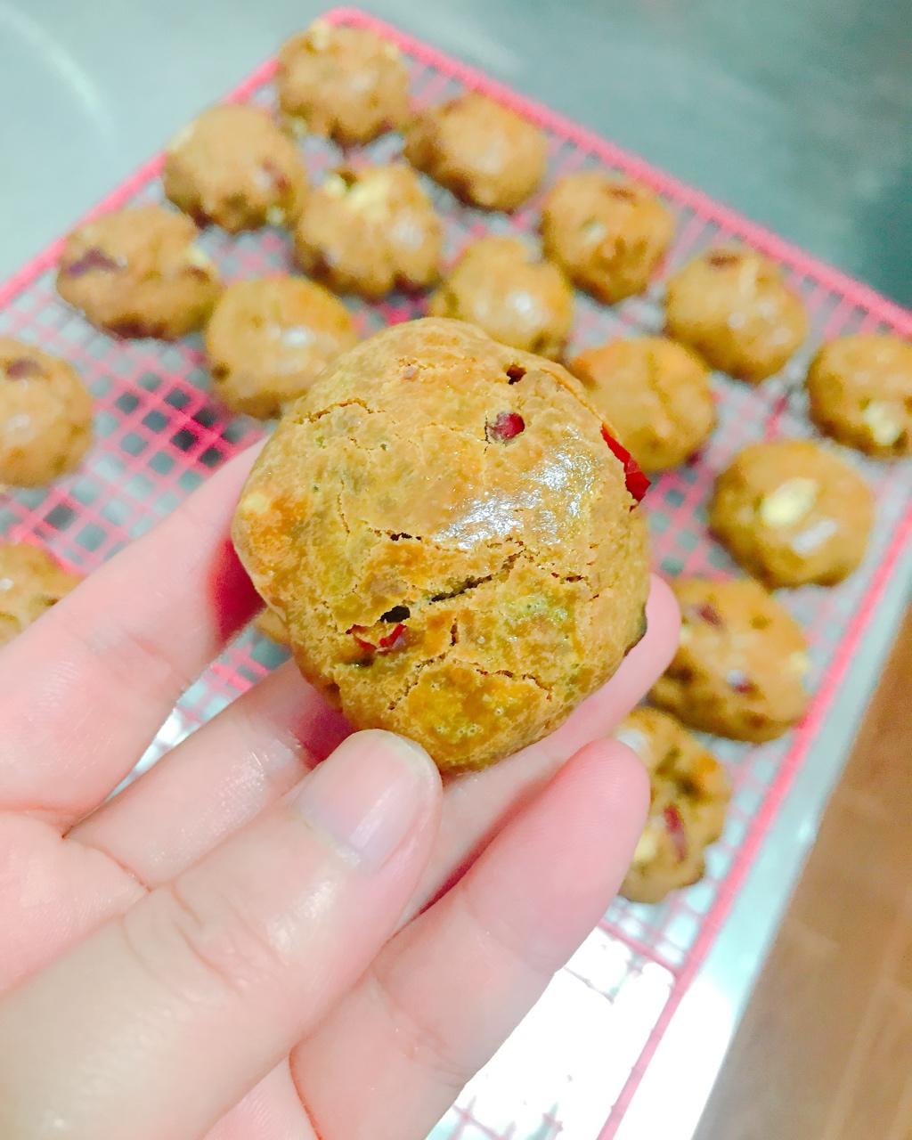 红枣红糖核桃饼干