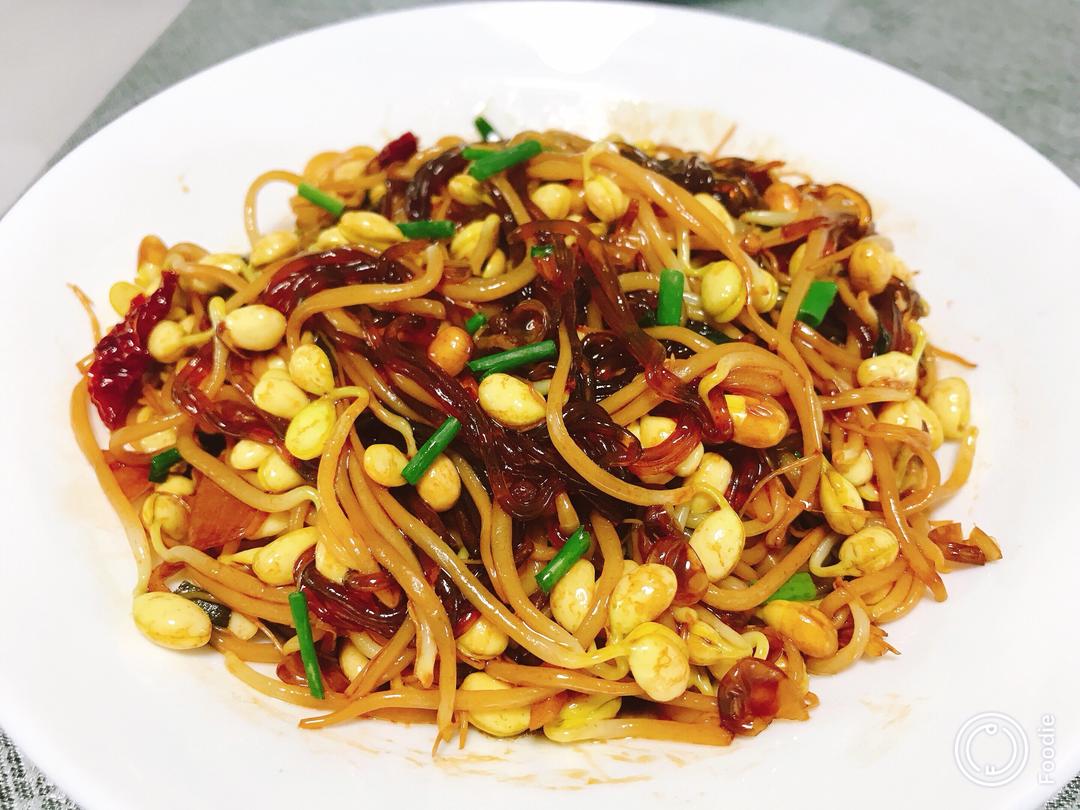 豆芽粉丝的做法