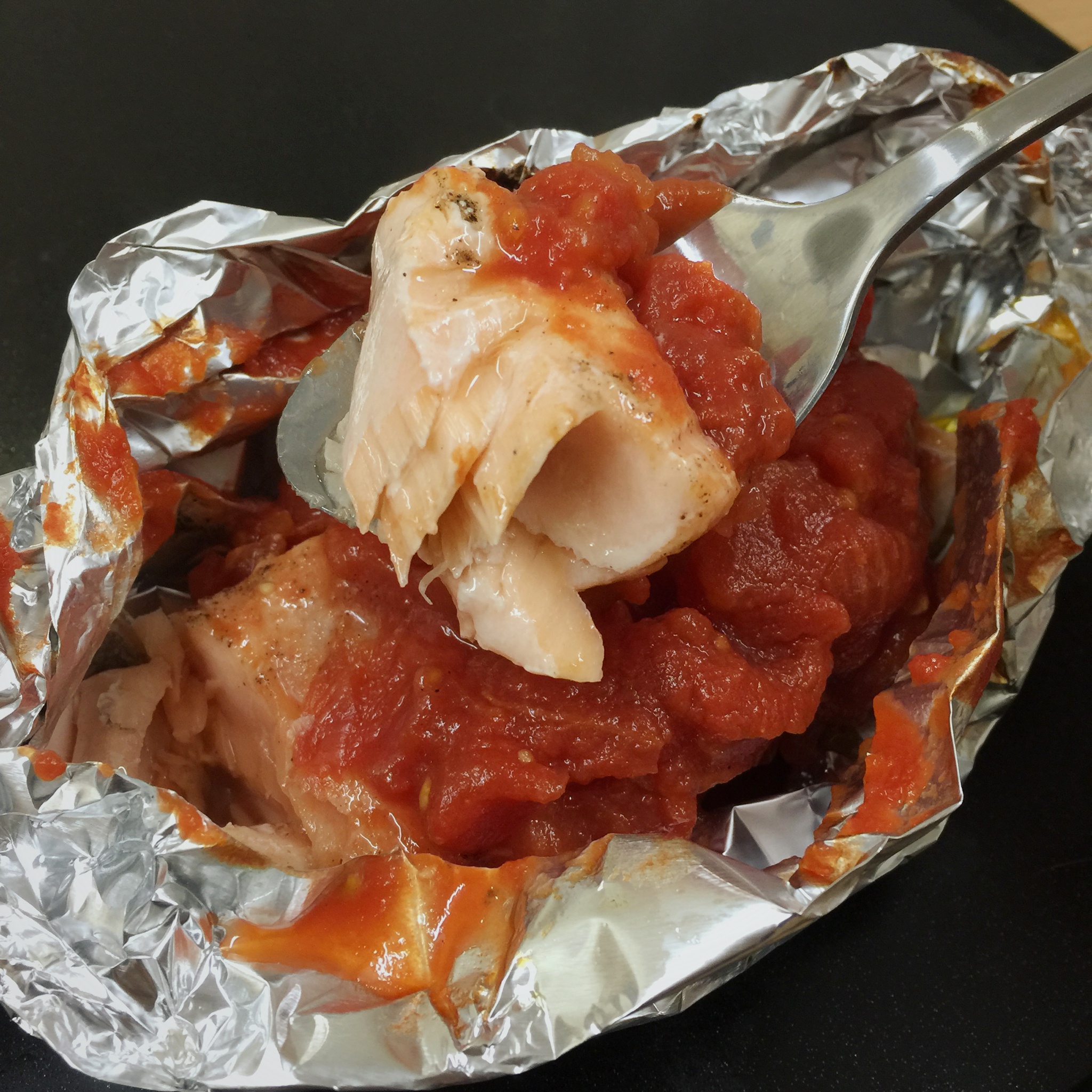 锡纸烤三文鱼  （Salmon Baked in Foil）