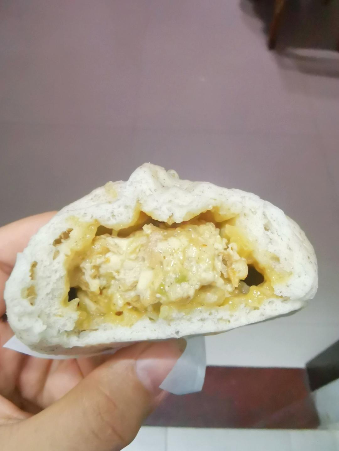 豆腐肉馅包子