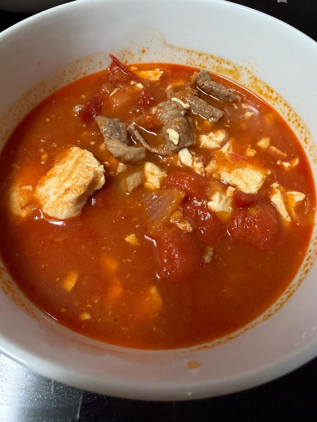 小美菜谱M7:番茄肥牛豆腐煲的做法