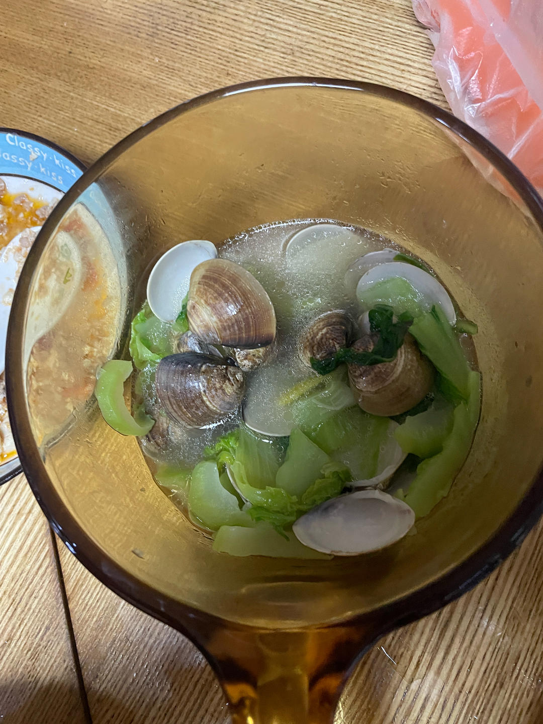 车螺芥菜汤